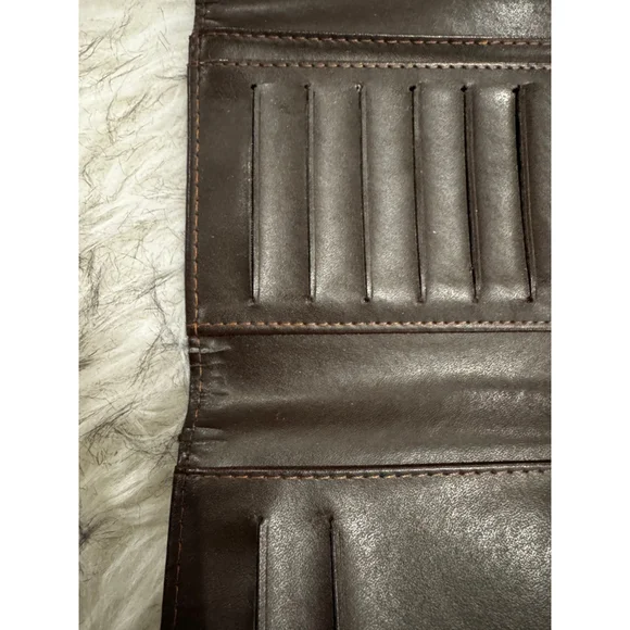 Women's Coach Brown & Beige Signature Canvas Wallet One Size - Picture 9 of 11